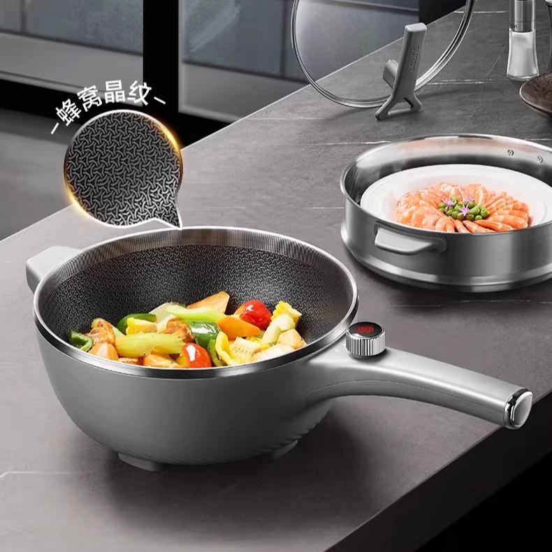 Crepe Pan Nonstick - Supor electric wok household large-capacity honeycomb