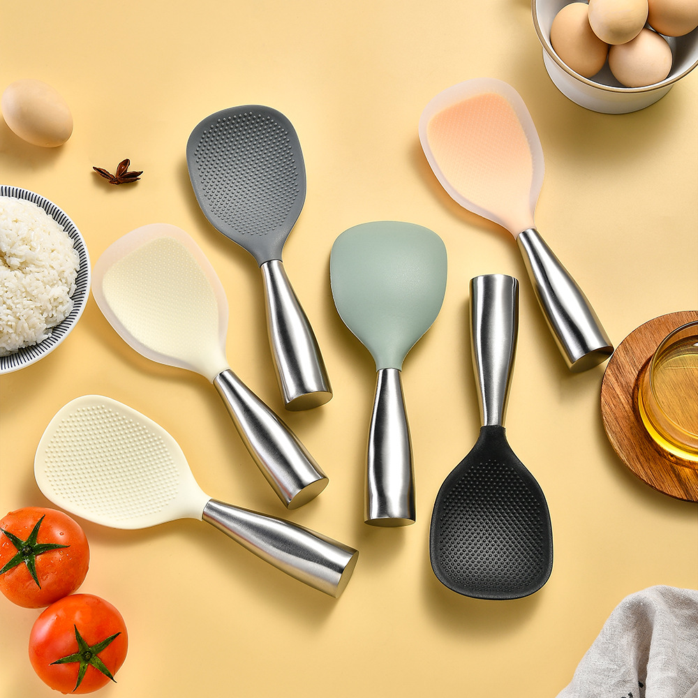 Crepe Pan Nonstick - 1/5Pcs Non-stick Silicone Spoon Cooking Spoon