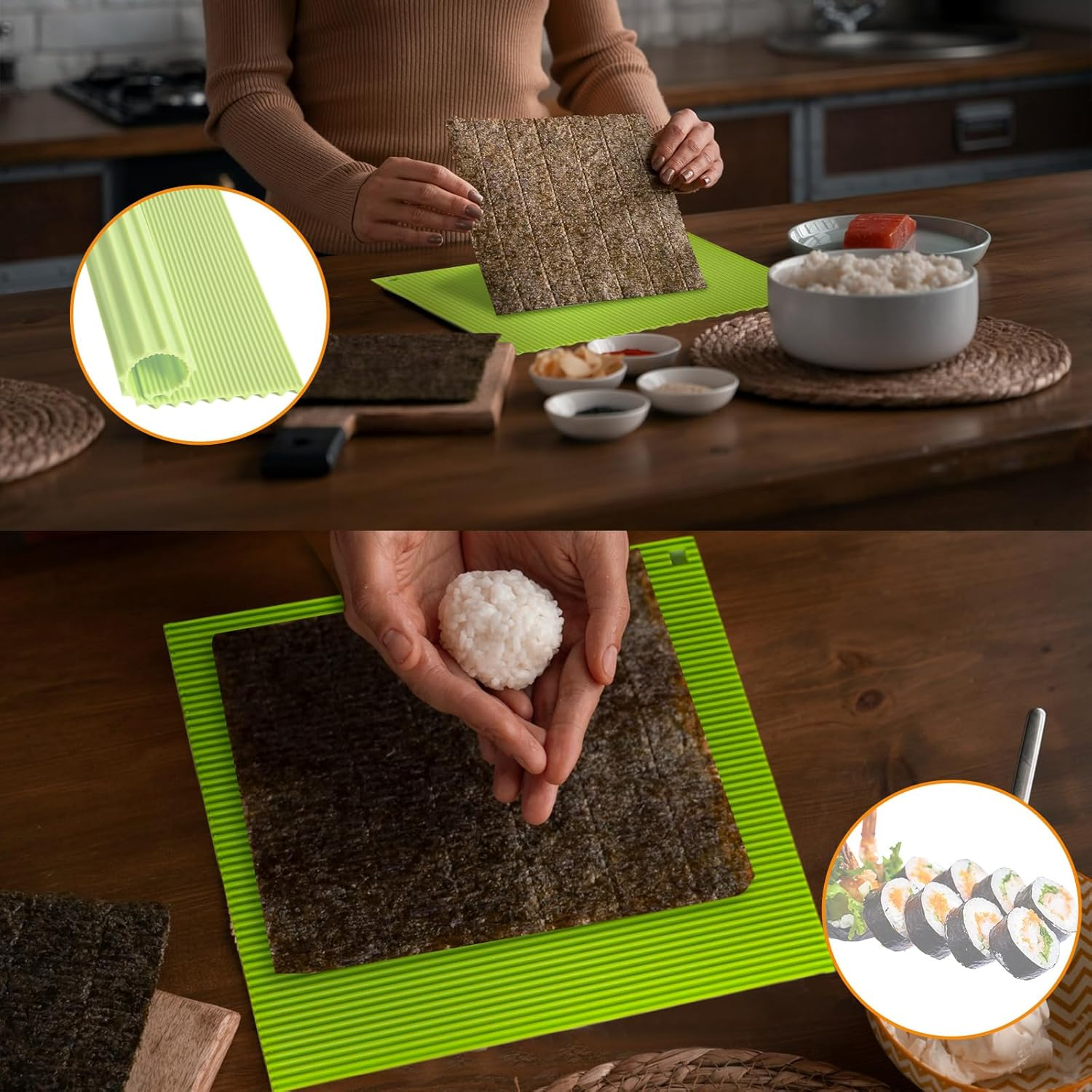 High-quality silicone mat for  - огляд і ціна Sushi Mat Bamboo