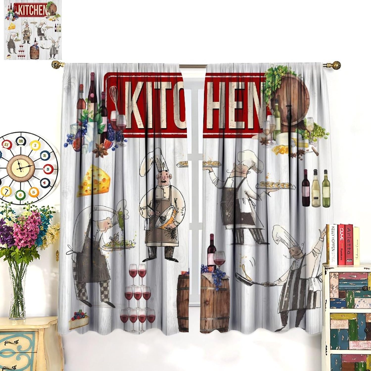Chef Kitchen Curtains, Funny C - огляд і ціна Home Cooking Youtube