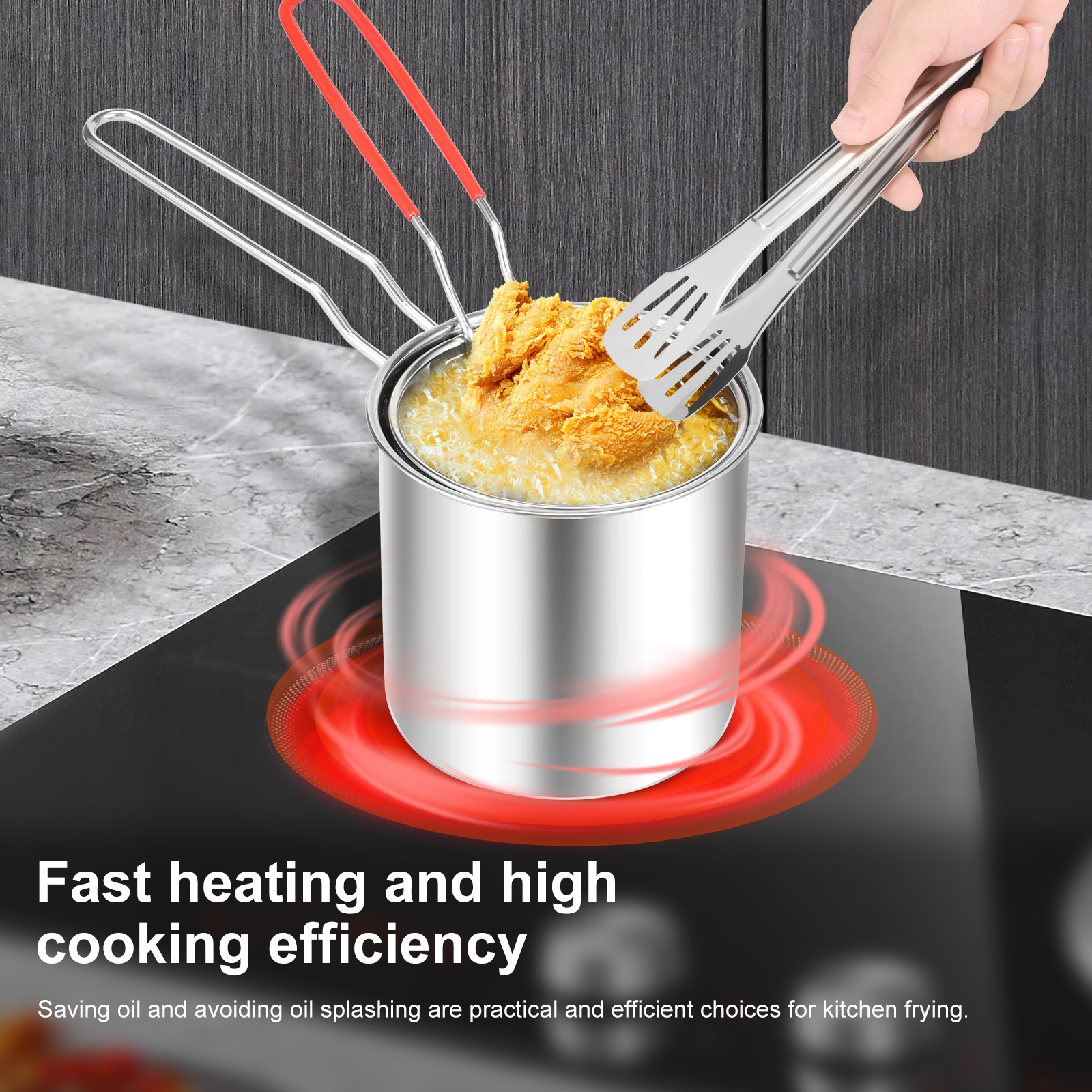 Deep Fryer Pots Stainless Stee - огляд і ціна Crepe Pan Nonstick