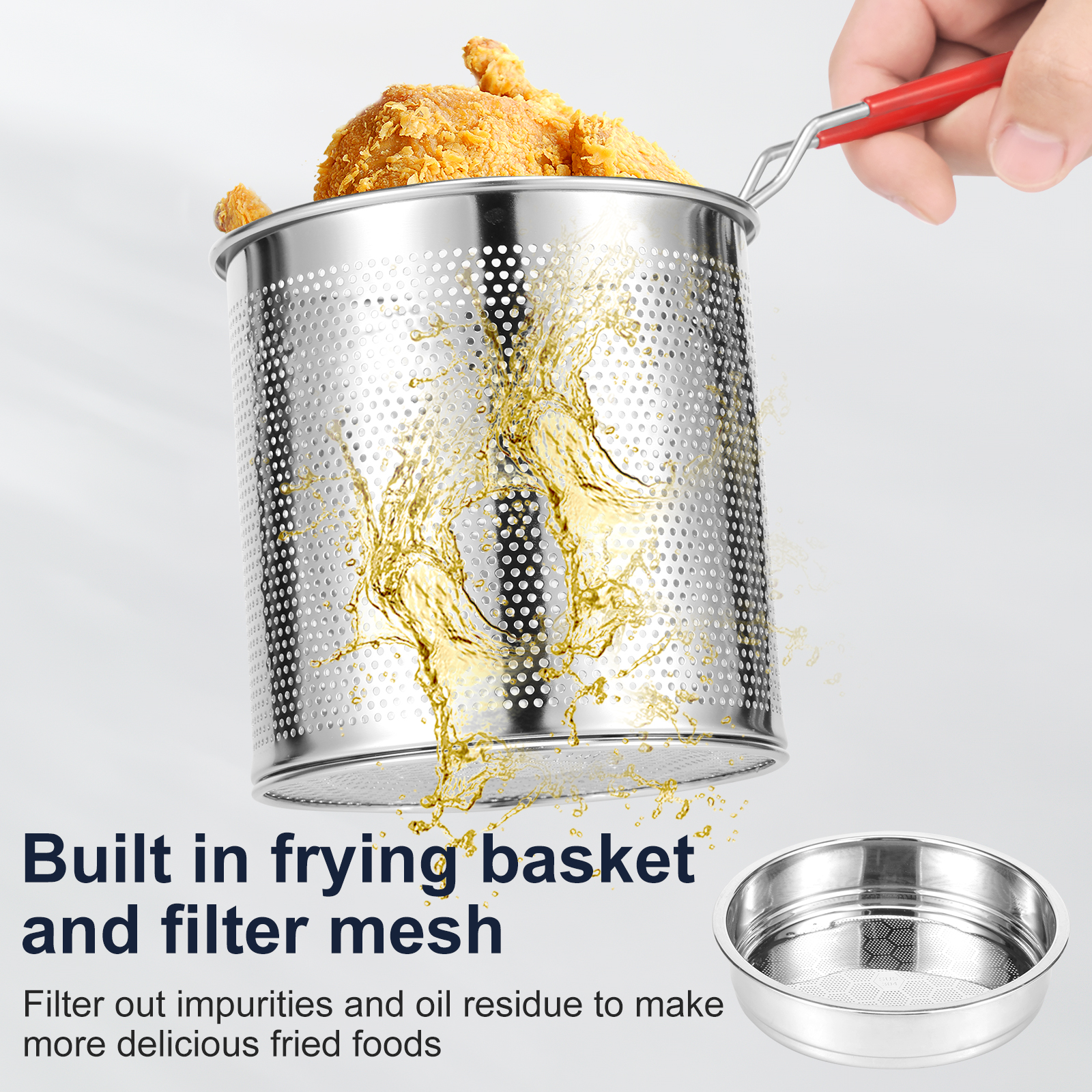 Deep Fryer Pots Stainless Stee - огляд і ціна Crepe Pan Nonstick
