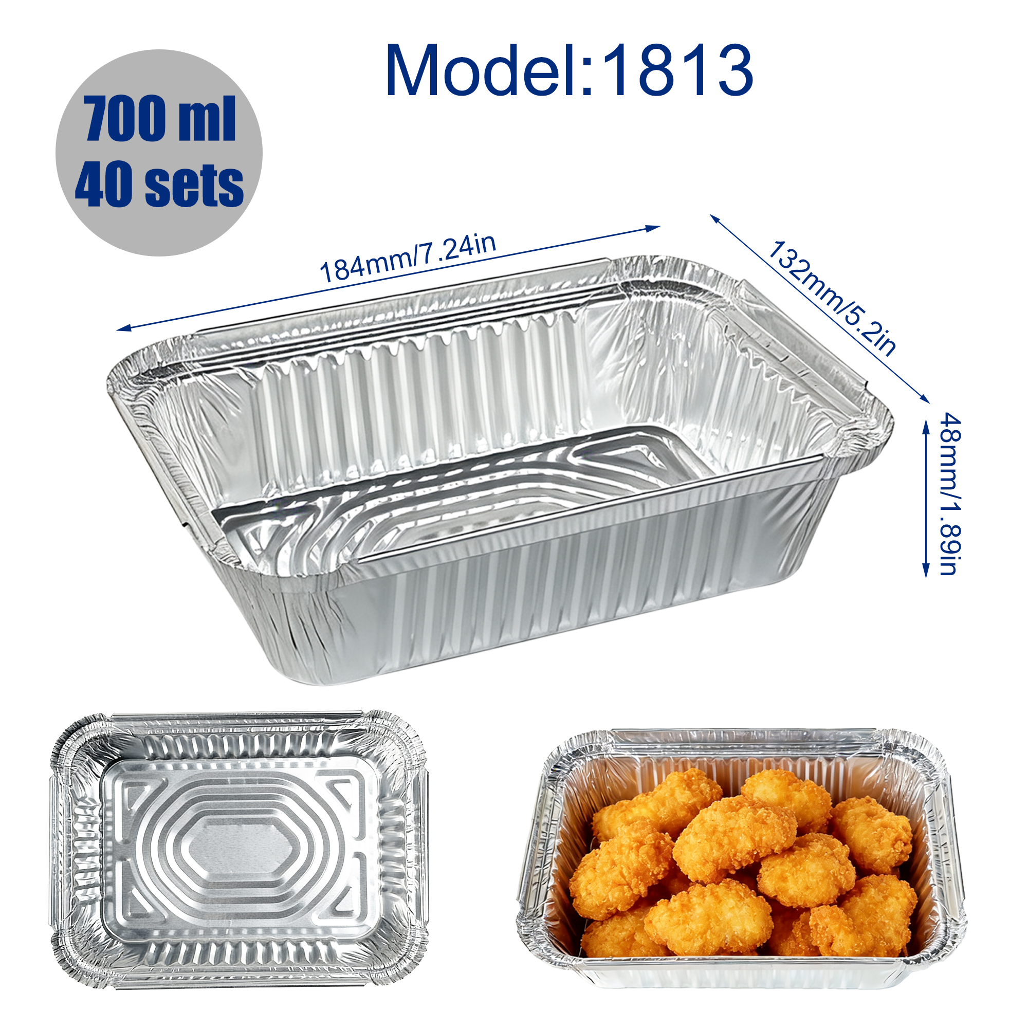 40 Containers + 40 Lids, Silve - огляд і ціна Home Cooking Meal