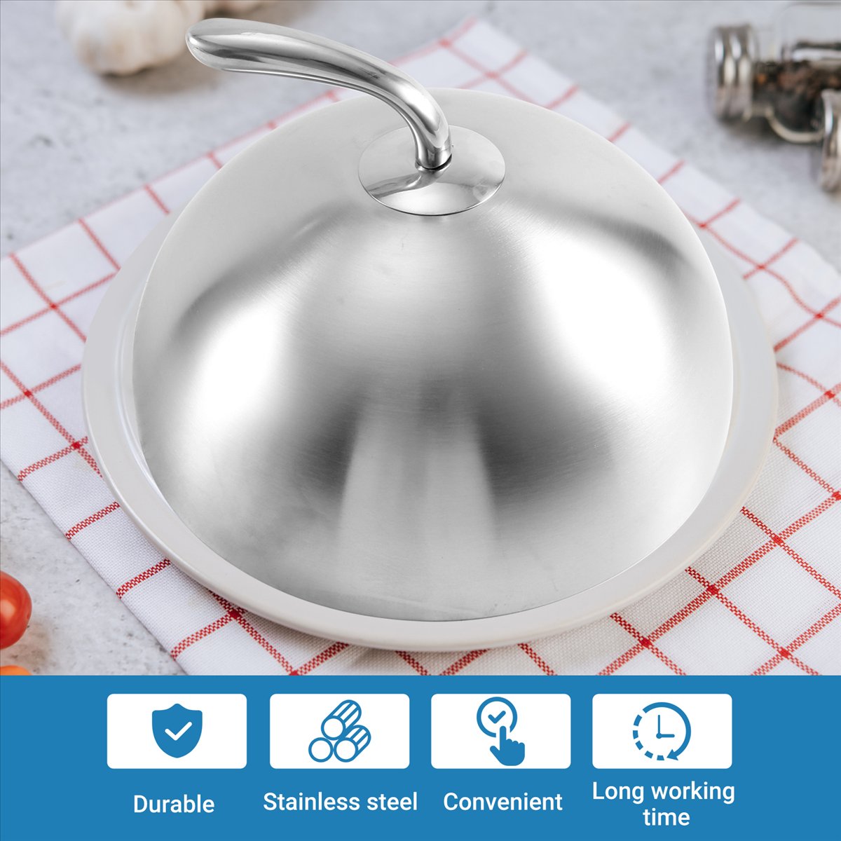1Pcs 24cm Stainless Steel Stea - огляд і ціна Home Cooking Meal