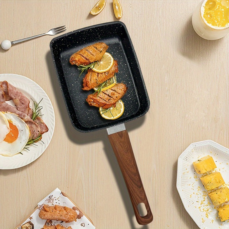1PCS Egg Fry Pan Square Cast I - огляд і ціна Crepe Pan Nonstick