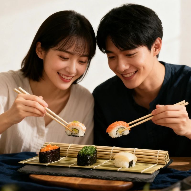 Natural Bamboo Sushi Mat Squar - огляд і ціна Sushi Mat Bamboo