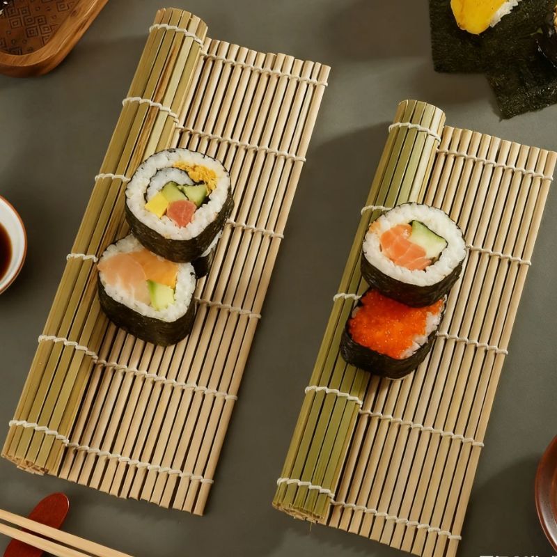 Natural Bamboo Sushi Mat Squar - огляд і ціна Sushi Mat Bamboo