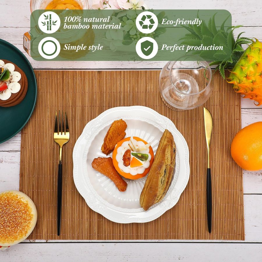 of 24 Bamboo Placemats 15.8x12 - огляд і ціна Sushi Mat Bamboo