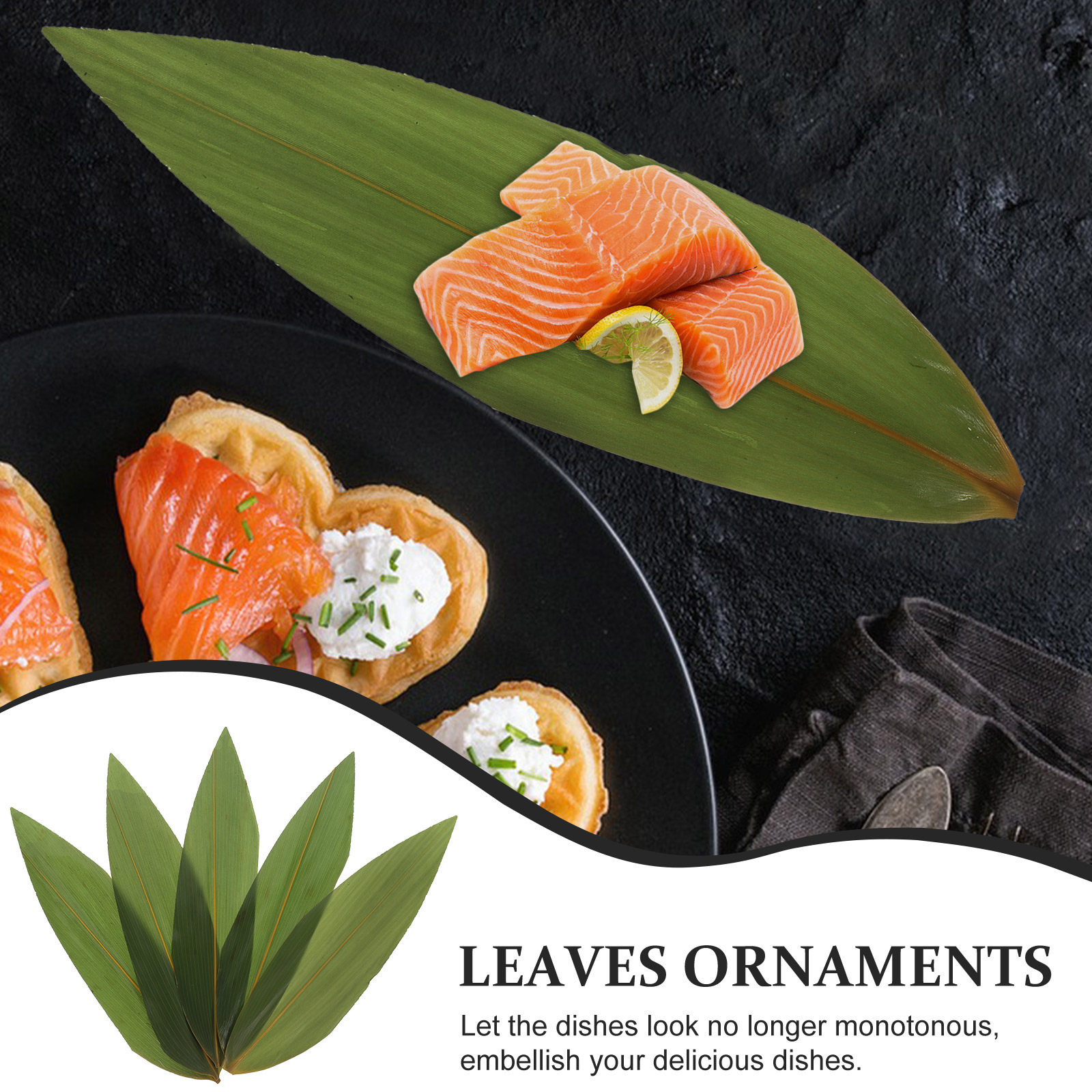100pcs Sushi Bamboo Leaves Sas - огляд і ціна Sushi Mat Bamboo