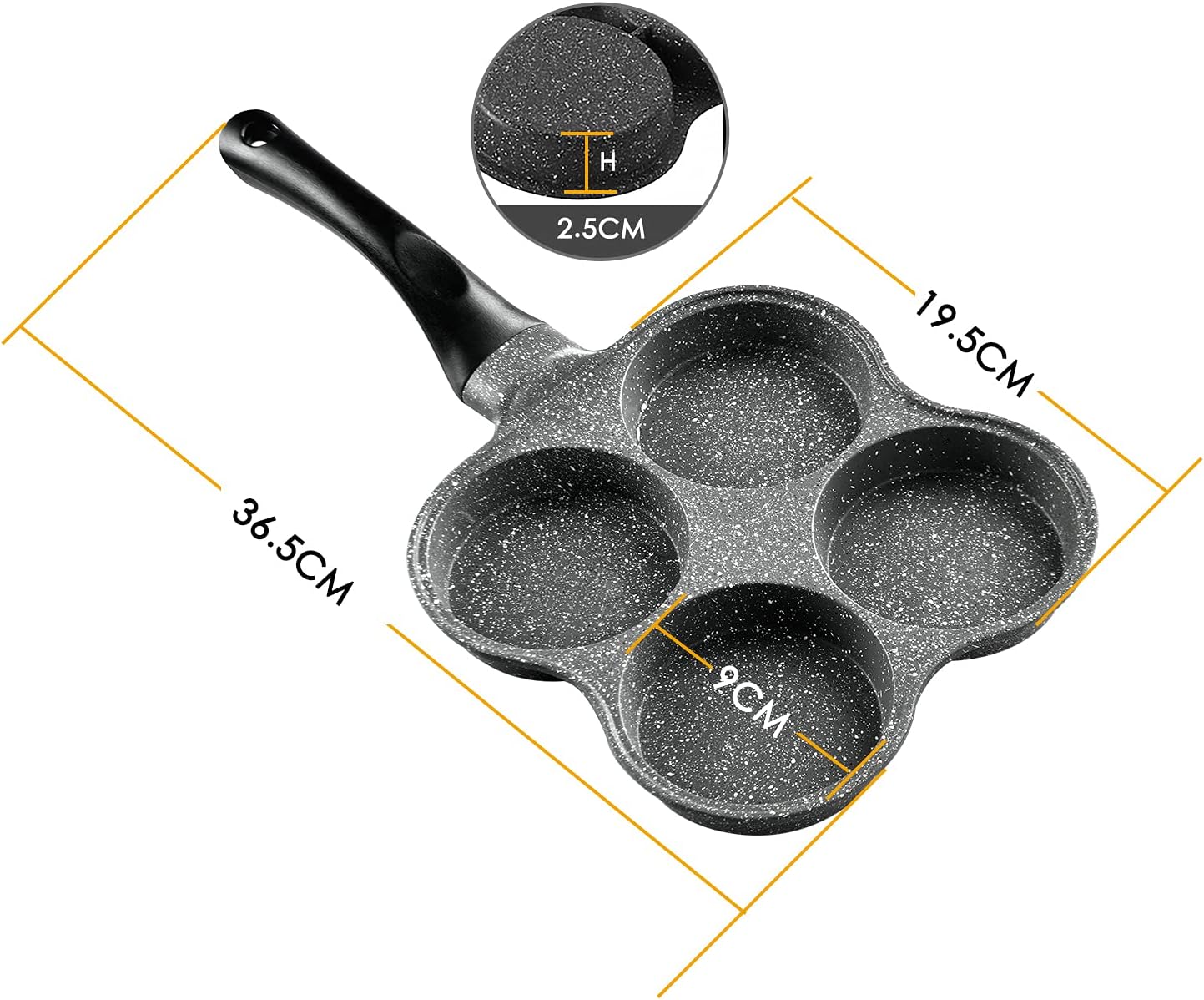 4-Cup Nonstick Egg Frying Pan  - огляд і ціна Crepe Pan Nonstick