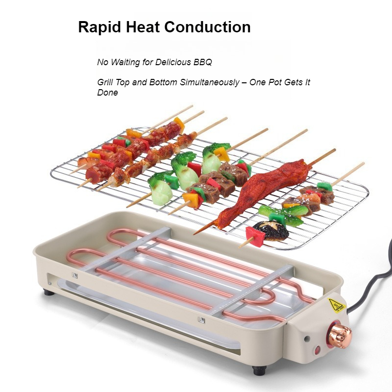 Electric Grill Smokeless BBQ D - огляд і ціна Crepe Pan Nonstick