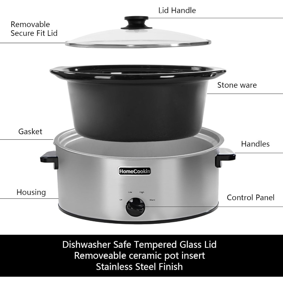 7 Quart Oval Manual Slow Cooke - огляд і ціна Home Cooking Meal