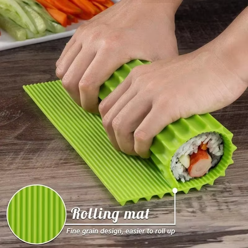 Reusable Silicone Sushi Roller - огляд і ціна Sushi Mat Bamboo