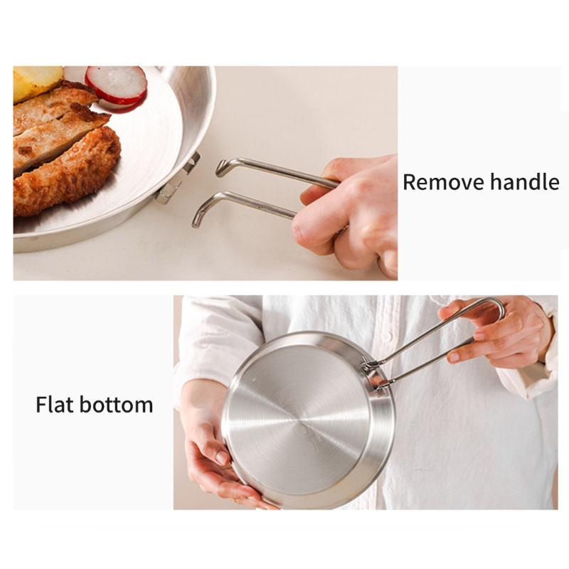 304 Stainless Steel Folding Sk - огляд і ціна Crepe Pan Nonstick