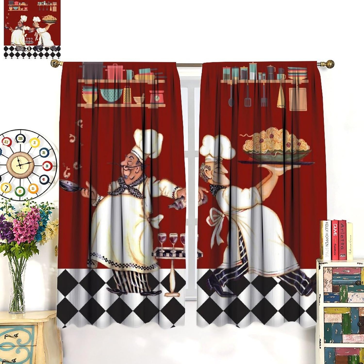 Chef Kitchen Curtains, Abstrac - огляд і ціна Home Cooking Youtube