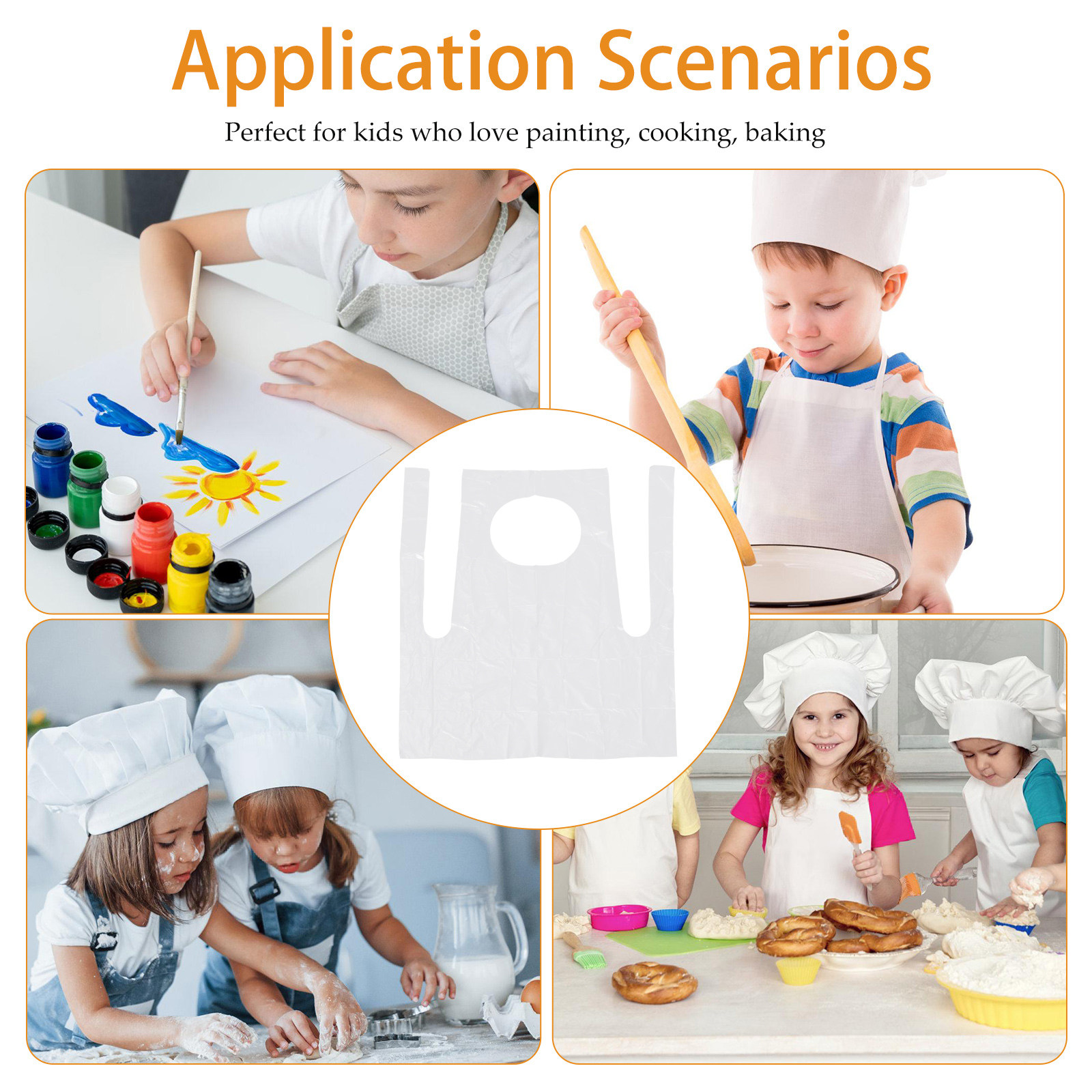 25Pcs Kids Disposable Aprons P - огляд і ціна Home Cooking Oil Disposal