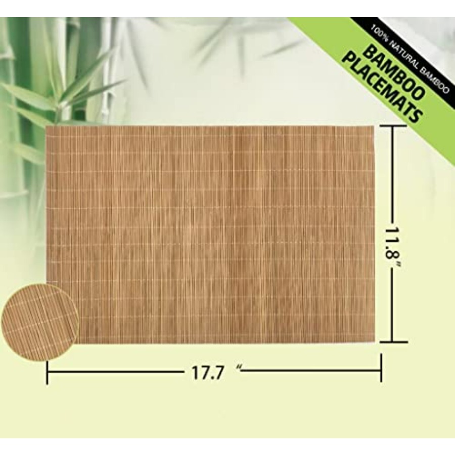Set of 24 Bamboo Placemats 17. - огляд і ціна Sushi Mat Bamboo