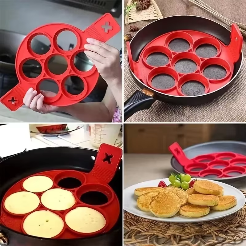 Silicone Non Stick Pot 7-Hole  - огляд і ціна Crepe Pan Nonstick