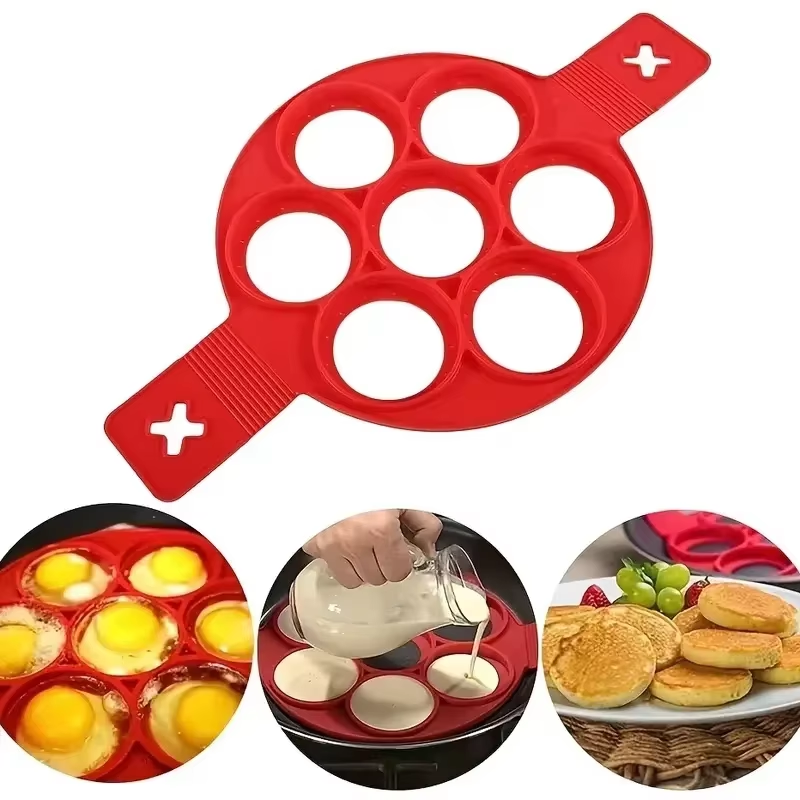 Silicone Non Stick Pot 7-Hole  - огляд і ціна Crepe Pan Nonstick